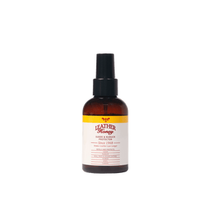 Leather Honey bottle from Suede & Nubuck Care Kit, ideal for cleaning and protecting suede shoes, jackets, and furniture.