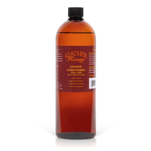 32 oz. leather conditioner from Large Leather Care Kit for cleaning and conditioning leather goods.