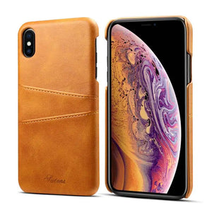 Couverture arrière de téléphone en cuir de luxe - Cuir végétalien - Importé