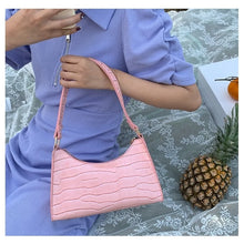 Cargar imagen en el visor de la galería, Crocodile Pattern PU Leather Women&#39;s Shoulder Bag
