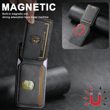 Charger l&#39;image dans la galerie, Luxury Leather Mobile Magnetic Card Holder
