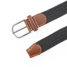 Load image into Gallery viewer, Elastic Leather Belt Alloy Buckle - Vegan leather - Imported
