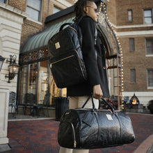 Charger l&#39;image dans la galerie, Black Monogram Leather Daily Commuter Bag (150 Made)
