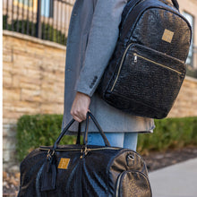 Charger l&#39;image dans la galerie, Black Monogram Leather Daily Commuter Bag (150 Made)
