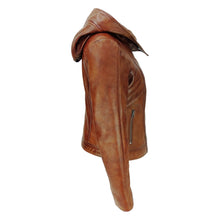 Cargar imagen en el visor de la galería, Fashion Women&#39;s Hooded Vegan leather Jacket
