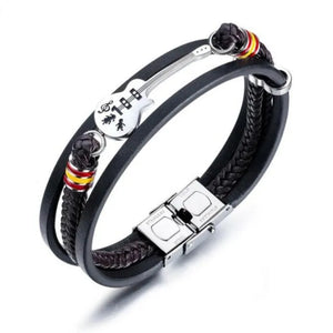 Casual Braided Leather Bracelets - Vegan leather - Imported