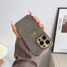 Load image into Gallery viewer, Leather Personalized Customized Name Iphone  Case
