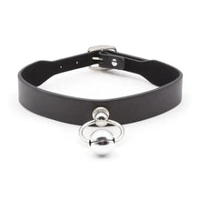 Load image into Gallery viewer, Leather Collar Bell Choker
