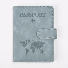 Load image into Gallery viewer, PU Leather Passport and Card Holder - Vegan leather - Imported
