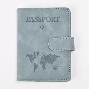 PU Leather Passport and Card Holder - Vegan leather - Imported