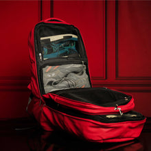 Load image into Gallery viewer, Red Leather Luxury Carry-On Backpack (Patented Signature Design)
