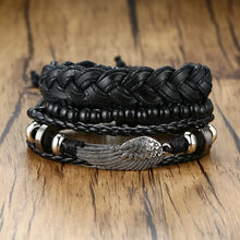 Cargar imagen en el visor de la galería, Braided Wrap Leather Bracelets
