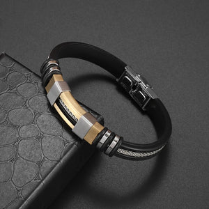 Classic Hand Woven Multi-Layered Leather Bracelet - Vegan leather - Imported