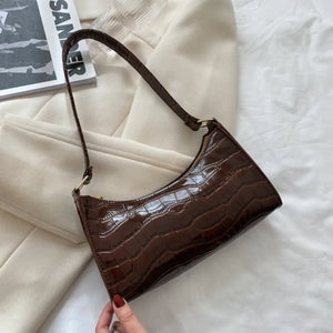 Leather Shoulder Bag - Vegan leather - Imported