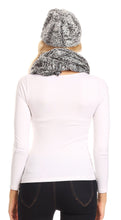 Charger l&#39;image dans la galerie, Coline Soft Heather Chunky Cable knit Hat and Scarf Set Warm Cozy Winter
