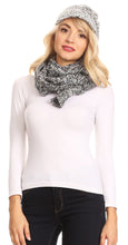 Charger l&#39;image dans la galerie, Coline Soft Heather Chunky Cable knit Hat and Scarf Set Warm Cozy Winter
