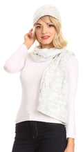 Charger l&#39;image dans la galerie, Coline Soft Heather Chunky Cable knit Hat and Scarf Set Warm Cozy Winter
