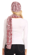Charger l&#39;image dans la galerie, Coline Soft Heather Chunky Cable knit Hat and Scarf Set Warm Cozy Winter
