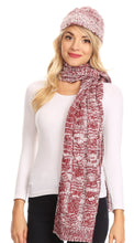 Charger l&#39;image dans la galerie, Coline Soft Heather Chunky Cable knit Hat and Scarf Set Warm Cozy Winter
