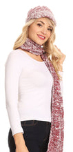 Charger l&#39;image dans la galerie, Coline Soft Heather Chunky Cable knit Hat and Scarf Set Warm Cozy Winter

