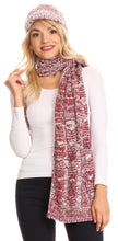 Charger l&#39;image dans la galerie, Coline Soft Heather Chunky Cable knit Hat and Scarf Set Warm Cozy Winter
