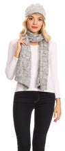 Charger l&#39;image dans la galerie, Coline Soft Heather Chunky Cable knit Hat and Scarf Set Warm Cozy Winter
