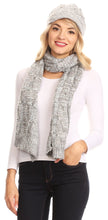 Charger l&#39;image dans la galerie, Coline Soft Heather Chunky Cable knit Hat and Scarf Set Warm Cozy Winter
