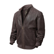 Load image into Gallery viewer, REED Men&#39;s Baseball Suede Leather Jacket (Imported)
