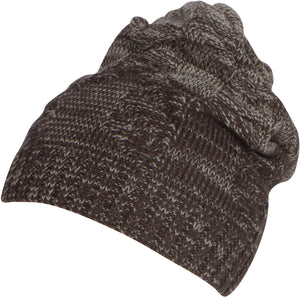 Nils Slouchy Beanie Hat Warm and Cozy Heather and Patterned