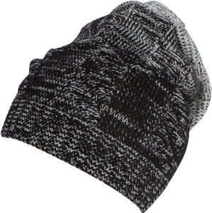 Nils Slouchy Beanie Hat Warm and Cozy Heather and Patterned