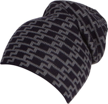 Load image into Gallery viewer, Nils Slouchy Beanie Hat Warm and Cozy Heather and Patterned
