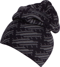 Load image into Gallery viewer, Nils Slouchy Beanie Hat Warm and Cozy Heather and Patterned
