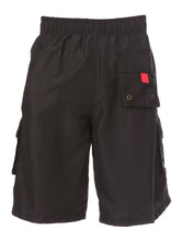 Load image into Gallery viewer, Men&#39;s Contrast Striped Solid Color Swim Trunks for Surfing and Skating
