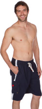 Load image into Gallery viewer, Men&#39;s Contrast Striped Solid Color Swim Trunks for Surfing and Skating
