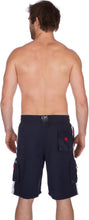 Load image into Gallery viewer, Men&#39;s Contrast Striped Solid Color Swim Trunks for Surfing and Skating
