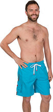 Load image into Gallery viewer, Men&#39;s Contrast Striped Solid Color Swim Trunks for Surfing and Skating

