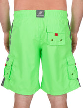 Load image into Gallery viewer, Men&#39;s Contrast Striped Solid Color Swim Trunks for Surfing and Skating
