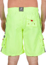Load image into Gallery viewer, Men&#39;s Contrast Striped Solid Color Swim Trunks for Surfing and Skating
