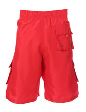 Load image into Gallery viewer, Men&#39;s Contrast Striped Solid Color Swim Trunks for Surfing and Skating
