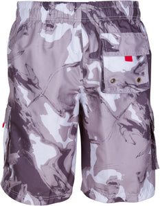 Multi Color Wave Design Skate Surf Board Short / Swim Trunks