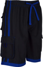Load image into Gallery viewer, Mens Contrast Stripes Skate Surf Board Short / Swim Trunks
