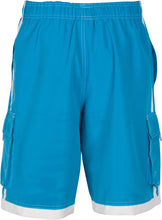 Load image into Gallery viewer, Mens Contrast Stripes Skate Surf Board Short / Swim Trunks
