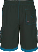 Load image into Gallery viewer, Mens Contrast Stripes Skate Surf Board Short / Swim Trunks
