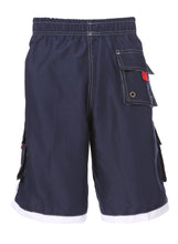 Load image into Gallery viewer, Mens Contrast Stripes Skate Surf Board Short / Swim Trunks
