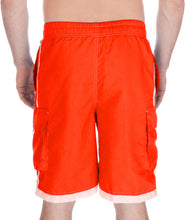 Load image into Gallery viewer, Mens Contrast Stripes Skate Surf Board Short / Swim Trunks
