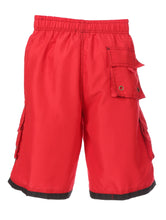 Load image into Gallery viewer, Mens Contrast Stripes Skate Surf Board Short / Swim Trunks
