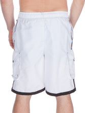 Load image into Gallery viewer, Mens Contrast Stripes Skate Surf Board Short / Swim Trunks

