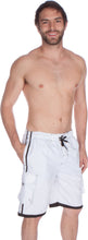 Load image into Gallery viewer, Mens Contrast Stripes Skate Surf Board Short / Swim Trunks
