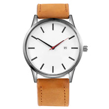 Load image into Gallery viewer, Leather Quartz Watch - Vegan leather - Imported
