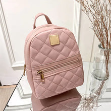 Charger l&#39;image dans la galerie, Mini sac à dos pour femme en cuir PU multifonction - Cuir végétalien - Importé
